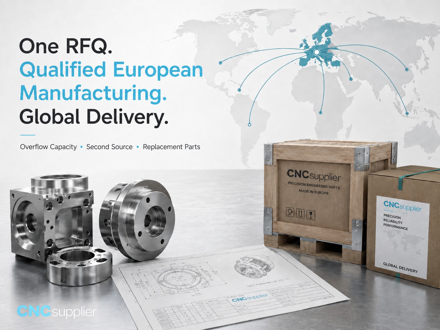 CNCsupplier European precision parts manufacturing and global delivery
